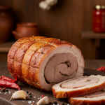Peceni svinjski rolat bez kosti